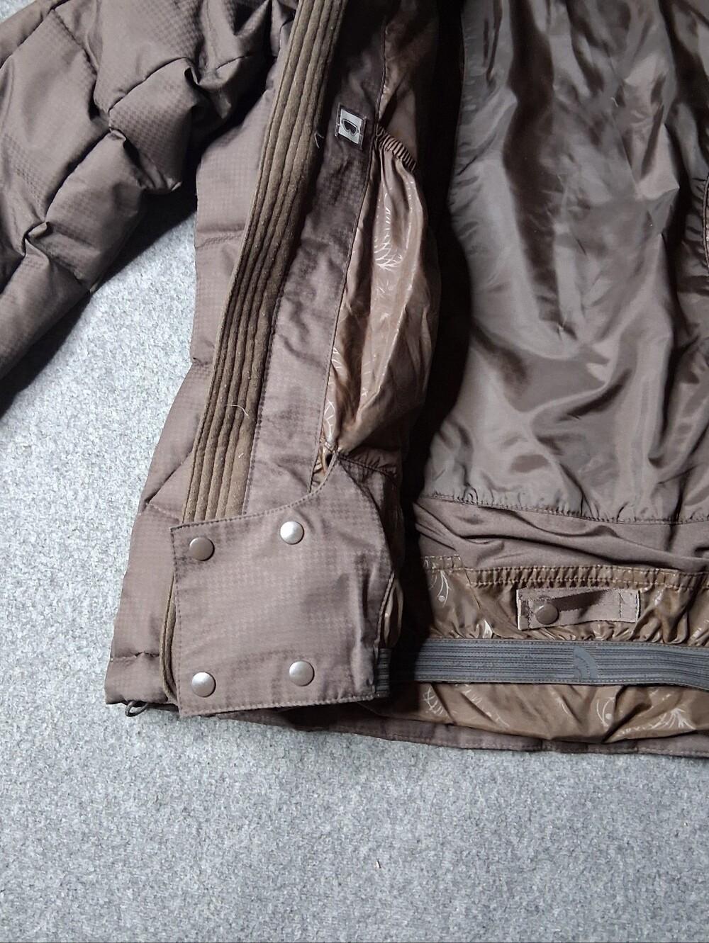 The North Face Prodigy 600 Down Ski Jacket Puffer Coat Hooded Brown Womens M - Picture 6 of 16